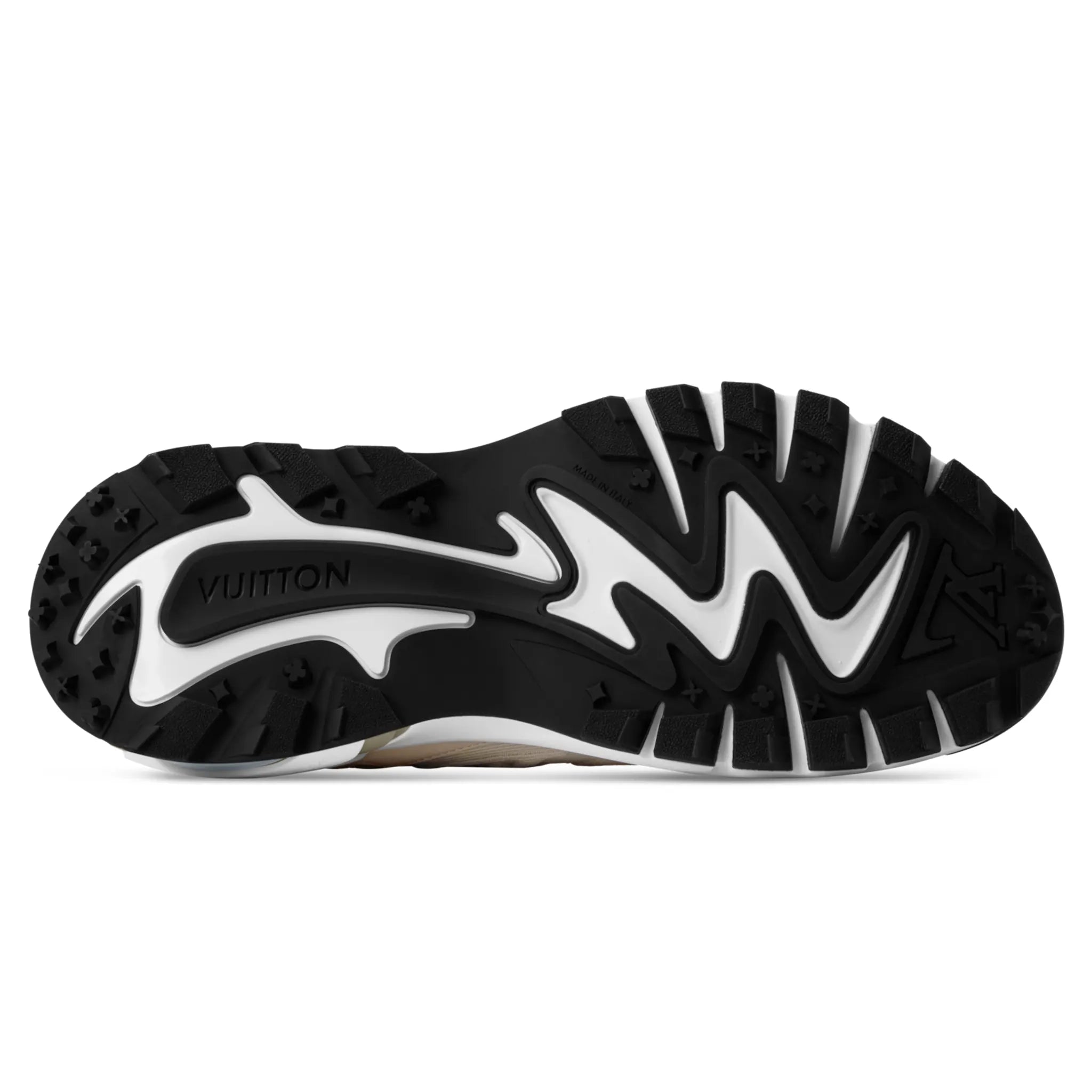 Sole View of Louis Vuitton LV Runner Tatic Beige Sneaker NVPROD6360116V